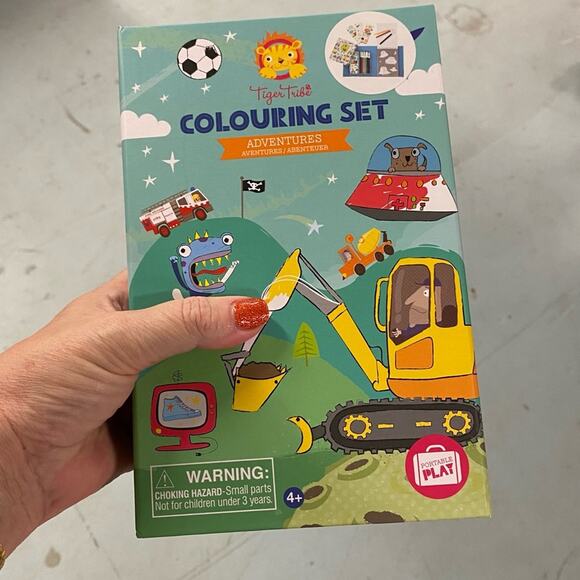 Tiger Tribe Coloring Set - Adventure Theme - Take Along Travel Art Kit NWT - Picture 2 of 7